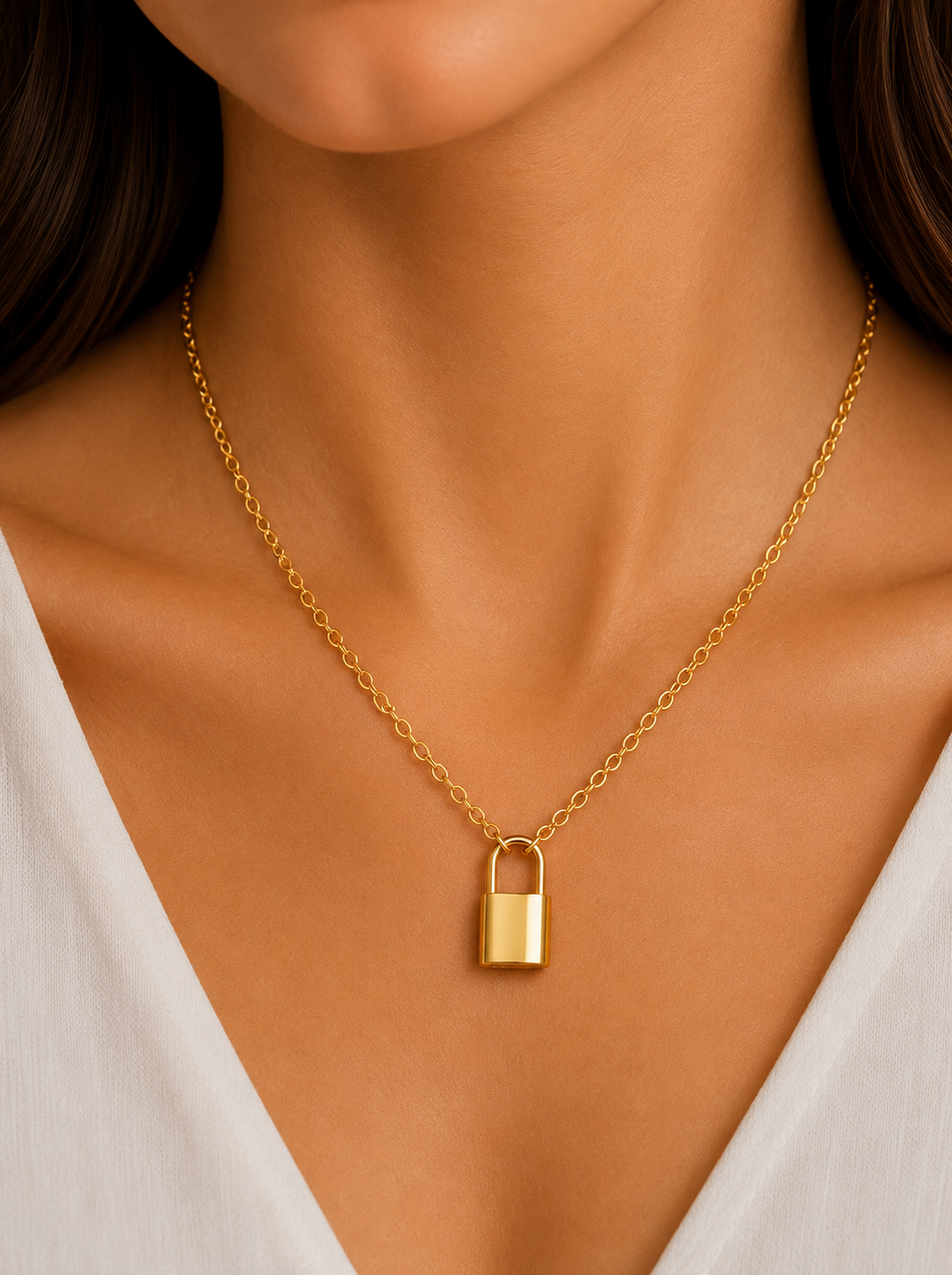 Damnstyle Necklace Anti-Tarnish Emerald Snake Pendant