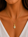 Damnstyle Anti-Tarnish Crystal Pineapple Pendant Chain