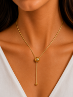 Damnstyle Gold-Plated Anti Tarnish Spherical Pendant