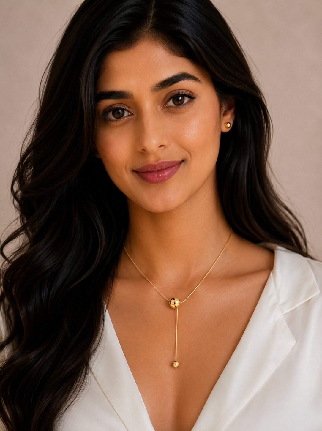 Damnstyle Gold-Plated Anti Tarnish Spherical Pendant