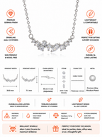 Damnstyle Silver-Plated Anti-Tarnish American Diamond Pendant