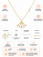 Damnstyle Anti-Tarnish Minimalist Pearl Fan Pendant