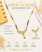 Damnstyle Stylish Gold Plated Mangalsutra for Women