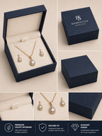Damnstyle Silver-Plated AD Studded Infinity Shape Korean Pendant
