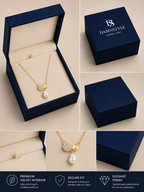 Damnstyle Anti-Tarnish Pavé Disc & Drop Pearl