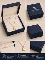 Damnstyle Necklace Anti-Tarnish Emerald Snake Pendant