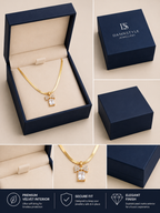 Premium Gold Plated Bow Crystal Pendant for Women