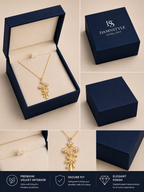 Damnstyle Anti-Tarnish Floral Crystal Bouquet Pendant