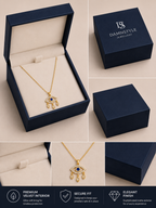 Damnstyle Gold-Plated Stainless Steel American Diamond Evil Eye Pendant