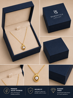 Damnstyle Gold-Plated Anti-Tarnish Stainless Steel Pearl Pendant