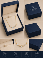 Damnstyle Gold-Plated AD Studded Contemporary Korean Pendant