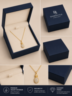 Damnstyle Anti-Tarnish Crystal Pineapple Pendant Chain